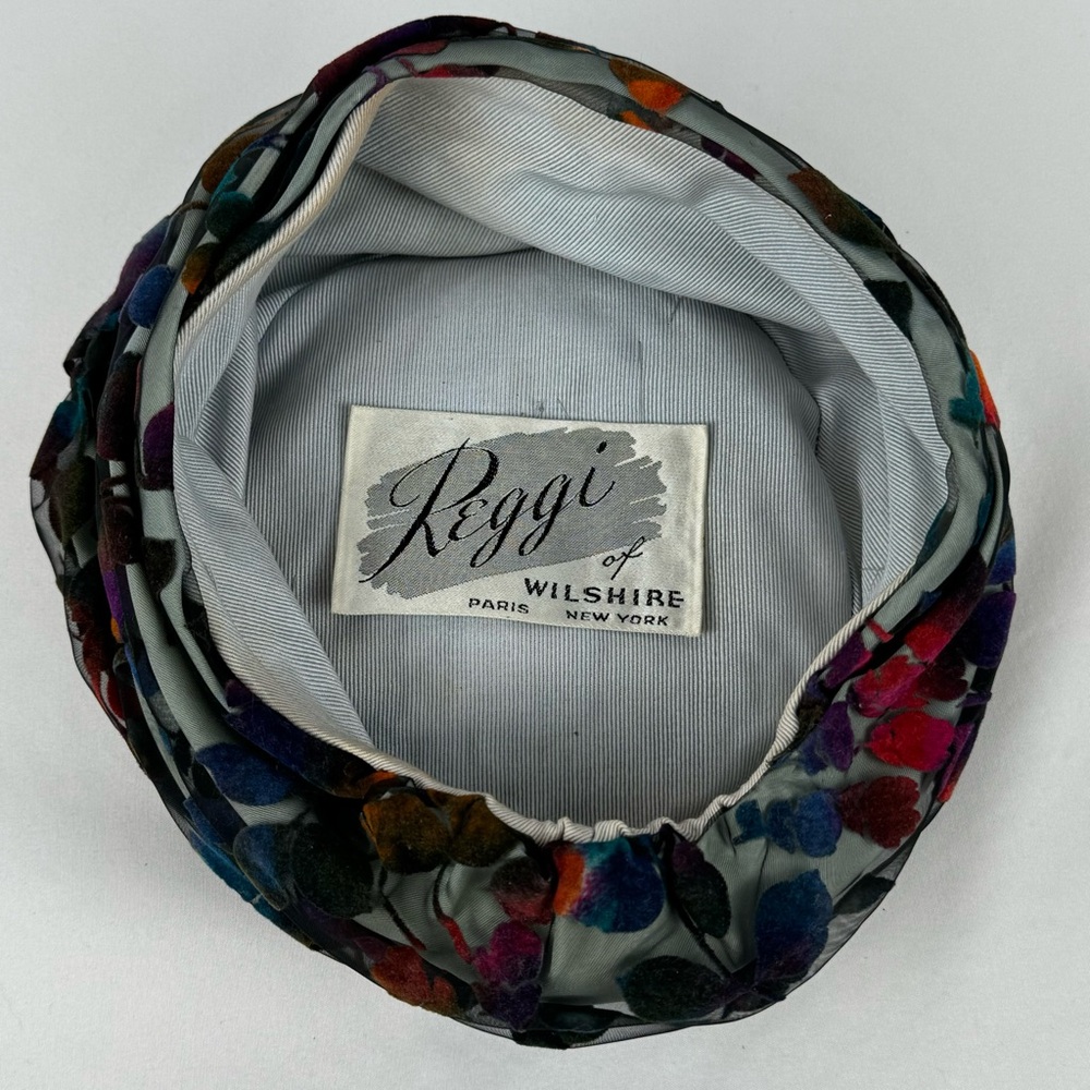 Vintage Reggi of Wilshire vintage turbin pillbox hat - Picture 6 of 13